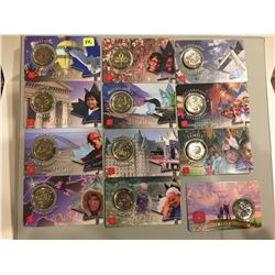 2000 Millennium Quarters (11) & 1999 Quarter in Orig. Cards