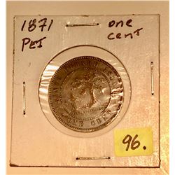 1871 P.E.I. Large One Cent