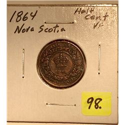 1864 Nova Scotia Half Cent