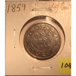 1859 Canada Large One Cent