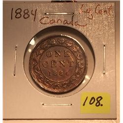 1884 Canada Large One Cent