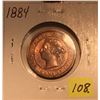 Image 2 : 1884 Canada Large One Cent