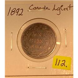 1892 Canada Large One Cent