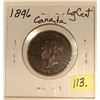 Image 2 : 1896 Canada Large One Cent