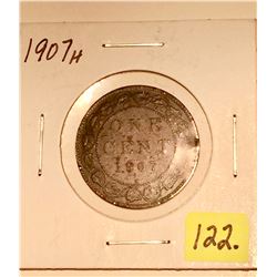 1907H Canada Large One Cent