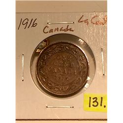 1916 Canada Large One Cent