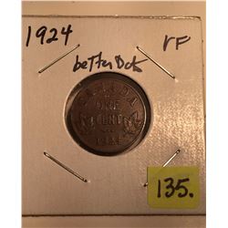 1924 Canada Small One Cent