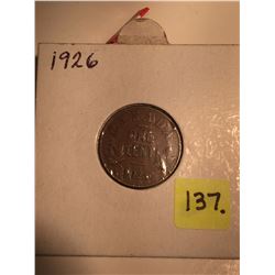 1926 Canada Small One Cent