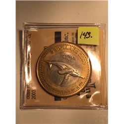 2003 Three Dollar Humback Whale Token