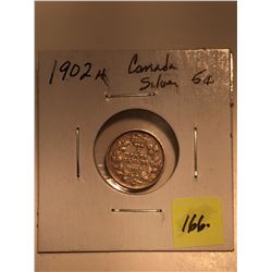 1902H Canada Silver Five Cent