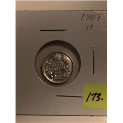1907 Canada Silver Five Cent