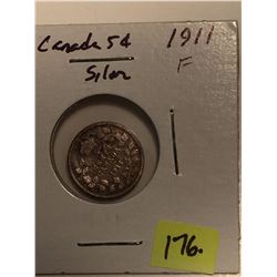 1911 Canada Silver Five Cent