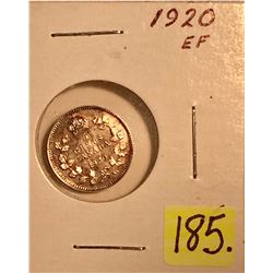 1920 Canada Silver Five Cent