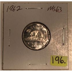 1962 Canada Five Cent - Mint