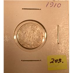 1910 Canada Silver Ten Cent