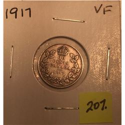 1917 Canada Silver Ten Cent