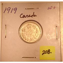 1919 Canada Silver Ten Cent
