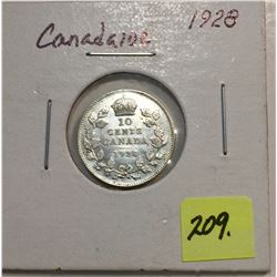 1928 Canada Silver Ten Cent