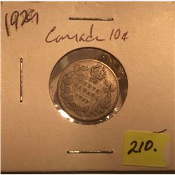 1929 Canada Silver Ten Cent