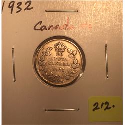1932 Canada Silver Ten Cent