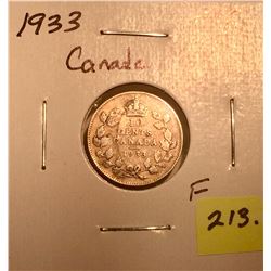 1933 Canada Silver Ten Cent