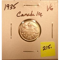 1935 Canada Silver Ten Cent