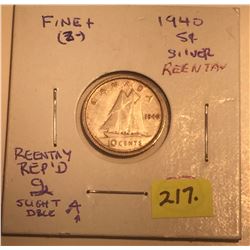 1940 Canada Silver Ten Cent