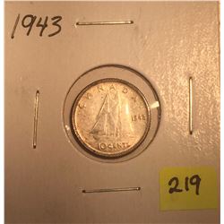 1943 Canada Silver Ten Cent