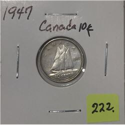 1947 Canada Silver Ten Cent