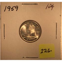 1959 Canada Silver Ten Cent