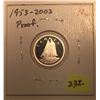 Image 1 : 1953 - 2003 Heavy Cameo Proof Silver Ten Cent (from Proof Set)