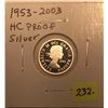 Image 2 : 1953 - 2003 Heavy Cameo Proof Silver Ten Cent (from Proof Set)