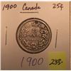 Image 1 : 1900 Canada Silver Twenty-five Cent