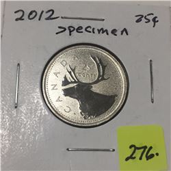 2012 Canada Twenty-five Cent - Specimen