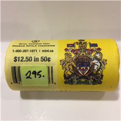 2013 Canada Special Wrap Roll of Fifty Cent pcs.