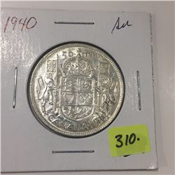 1940 Canada Silver Fifty Cent