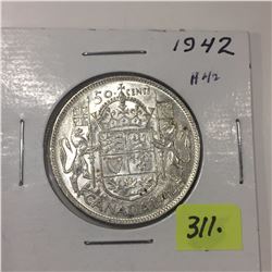 1942 Canada Silver Fifty Cent
