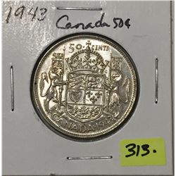 1943 Canada Silver Fifty Cent