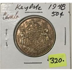 1948 Canada Silver Fifty Cent * Key Date