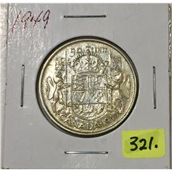 1949 Canada Silver Fifty Cent