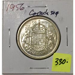 1956 Canada Silver Fifty Cent