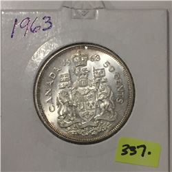 1963 Canada Silver Fifty Cent