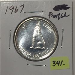 1967 Canada Silver Fifty Cent - Proof Like