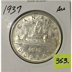 1937 Canada Silver Dollar