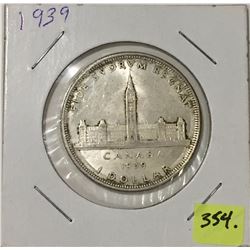 1939 Canada Silver Dollar