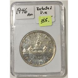 1946 Canada Silver Dollar - Rotated Die