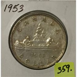 1953 Canada Silver Dollar