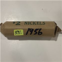 1 Roll of Canada 1956 Five Cents