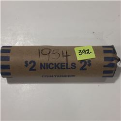 1 Roll of Canada 1954 Five Cents