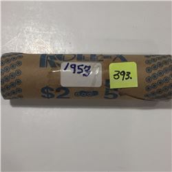 1 Roll of Canada 1953 Five Cents